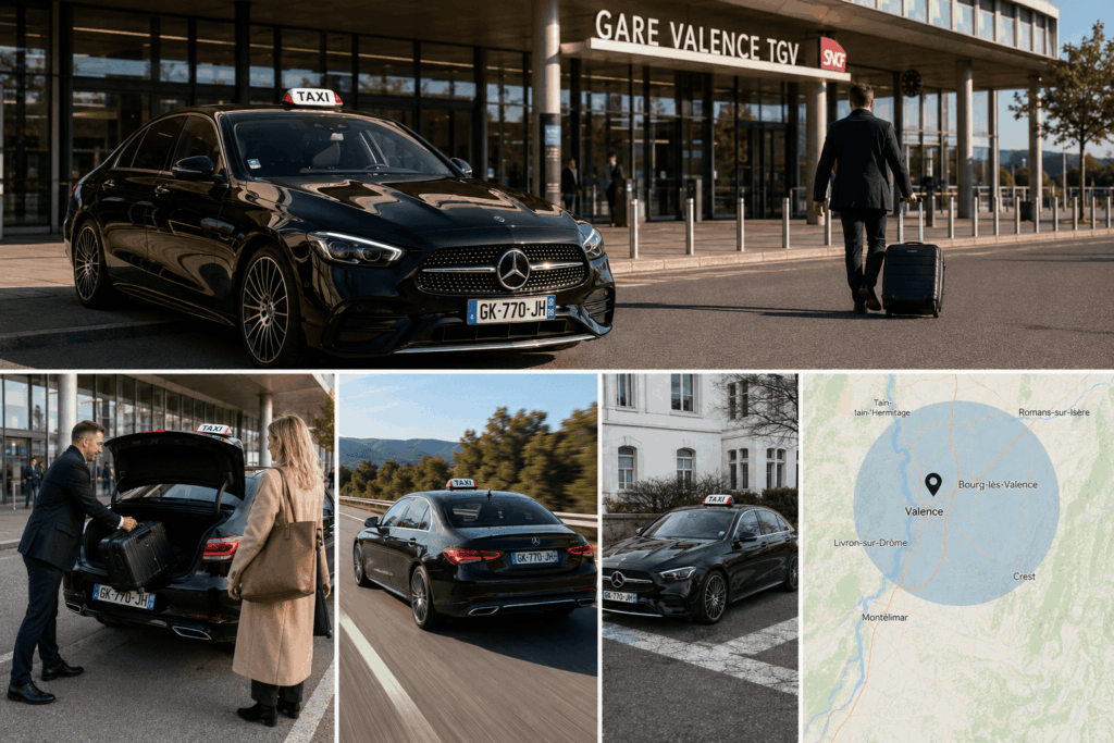 Taxi Gare Valence TGV – Chauffeur Ponctuel